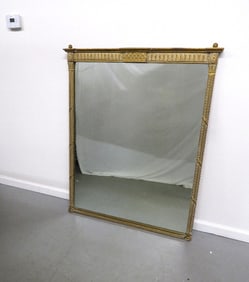 A Gilt Framed Pier Mirror w/Grecian Columns & Portico