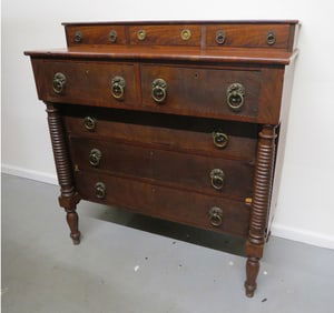 A 19th C. American Empire Mahogany Dresser