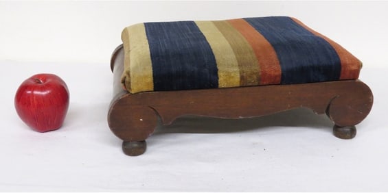 An American Empire Period Footstool mid 19th C.