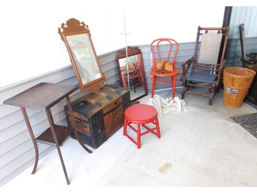Lot of 19th C. Country Furniture Items