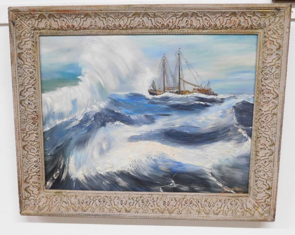 MCM Nautical Painting Trawler On High Seas (1 of 6)