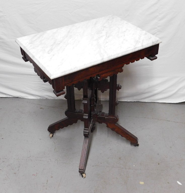 An 1880's Eastlake Marble Topped Stand (1 of 7)