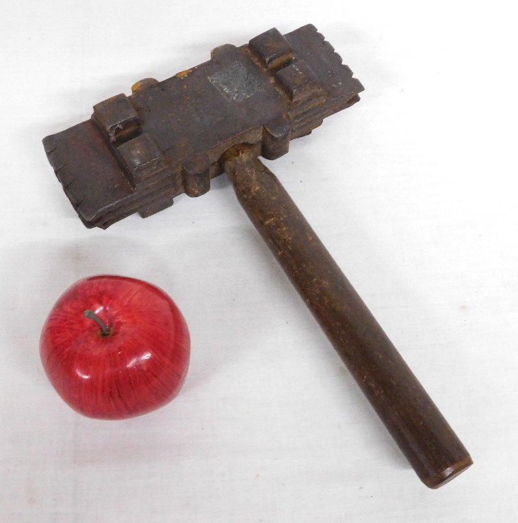 1884 Dated I.V. Mead Signed Stonemason's Hammer / Bush Hammer (1 of 7)