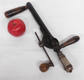Antique Busby Patent Newark, NJ Cast Iron Hand Drill