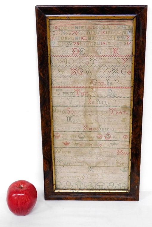 A 1723 Dated Sampler by Jane Glasford (1 of 7)