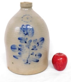 Nathan Clark Jr. Athens NY 2 Gallon Stoneware Jug