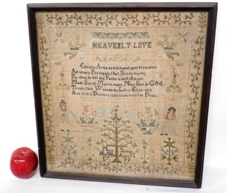 A 1799 Sampler by Mary Straps, Age 11