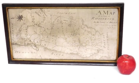 An 18th C. Map of Rhinebeck, NY by Alexander Thompson