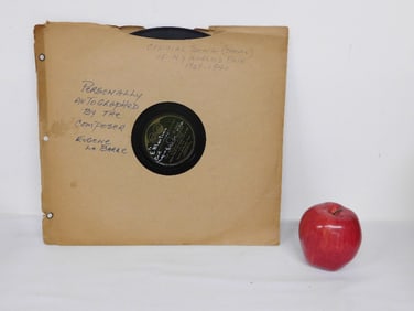 Eugene La Barre Autographed 78 - 1939 Worlds Fair