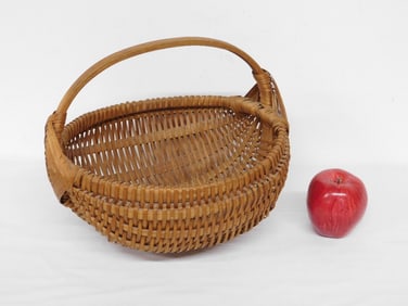 A Wonderful Ash Splint Egg Gathering Basket