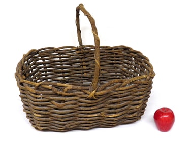 A Large Adirondack Twig Vine Basket