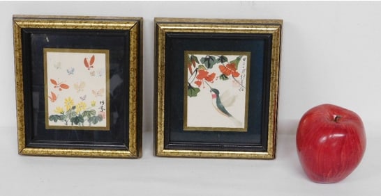 Pair of Yeh-Jau Liu Chinese Watercolor's (1910-2003)