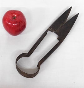 19th C. Blacksmith Forged Shears with American Eagle