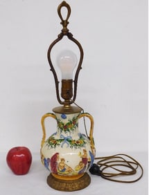1920's Grecian Urn Form Table Lamp w/Iron Base