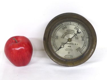 Early 20th C. General Fire Ext 250PSI Gauge, Providence RI
