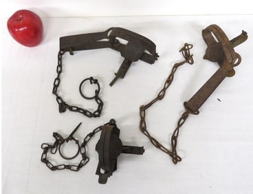Group of 3 Antique Animal Traps