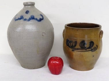 Two Smith & Day, Norwalk CT Attributed Stoneware Pieces