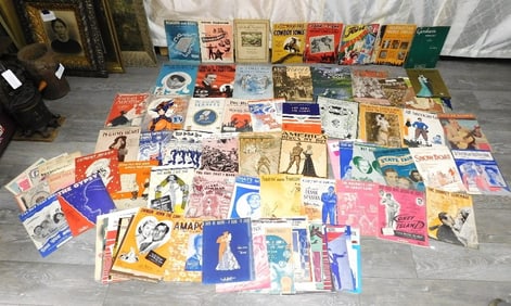 An Assortment of Early Sheet Music Over 100pcs
