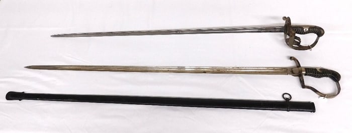 Two 19th C. European Military Swords, Prussian & German