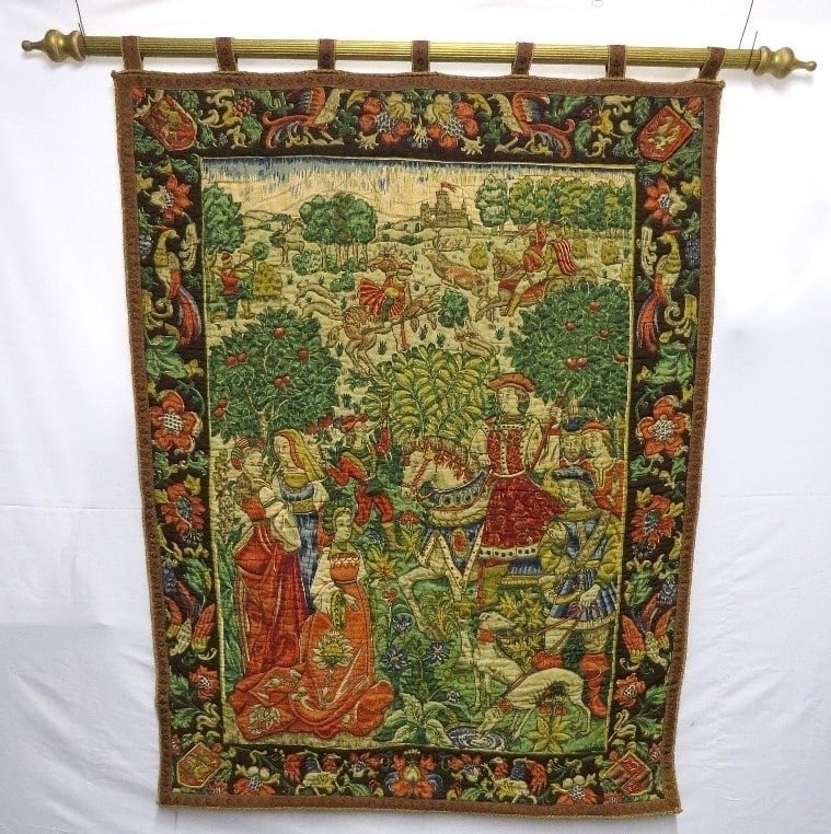A Rosel Enlightenment Period Lined Tapestry (1 of 4)