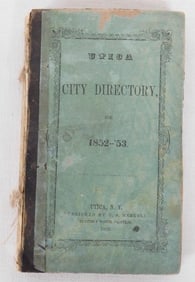 H.S. Merrill's City Directory for Utica, NY 1852-53