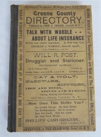 1896 Greene County, NY Directory with Map