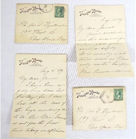 Two 19th C. Letters from Tremper House, Phoenicia, NY