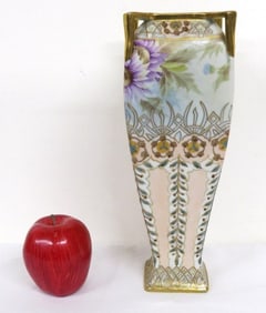 Late 19th / Early 20th C. Nippon Nouveau Painted Vase