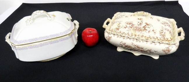 Pair of 19th C. Covered Tureens