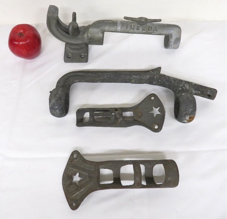Four early 20th C. Galvanized Cast Iron Flag Mounts (1 of 3)