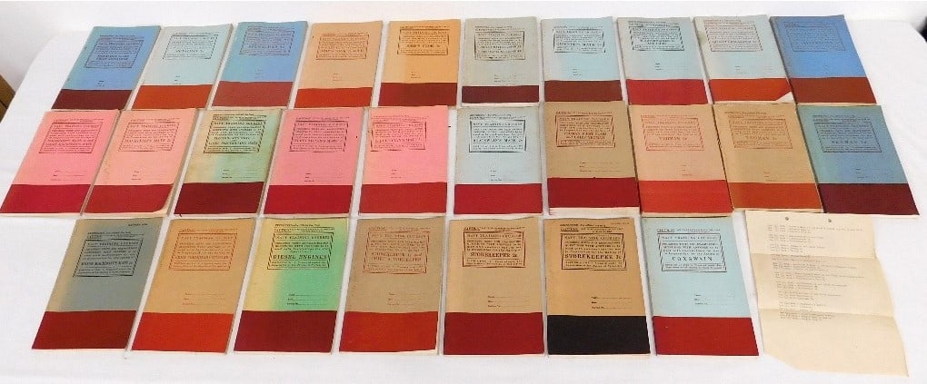 27 World War II US Navy Training / Test Manuals (1 of 14)