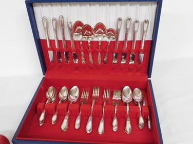 Simeon L. George Oneida Silver Co. 1930's Svc. For 8