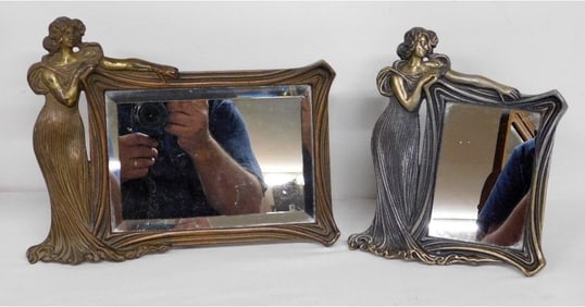 Art Nouveau Theme Mirror Frames, Period & Sarsaparilla