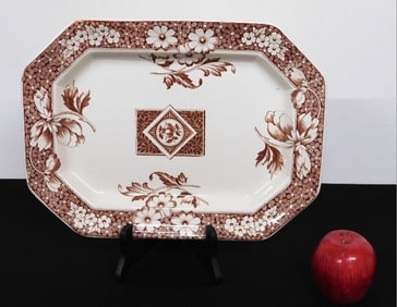 Henry Alcock 1884 Patent Aesthetic Platter Avon Pattern