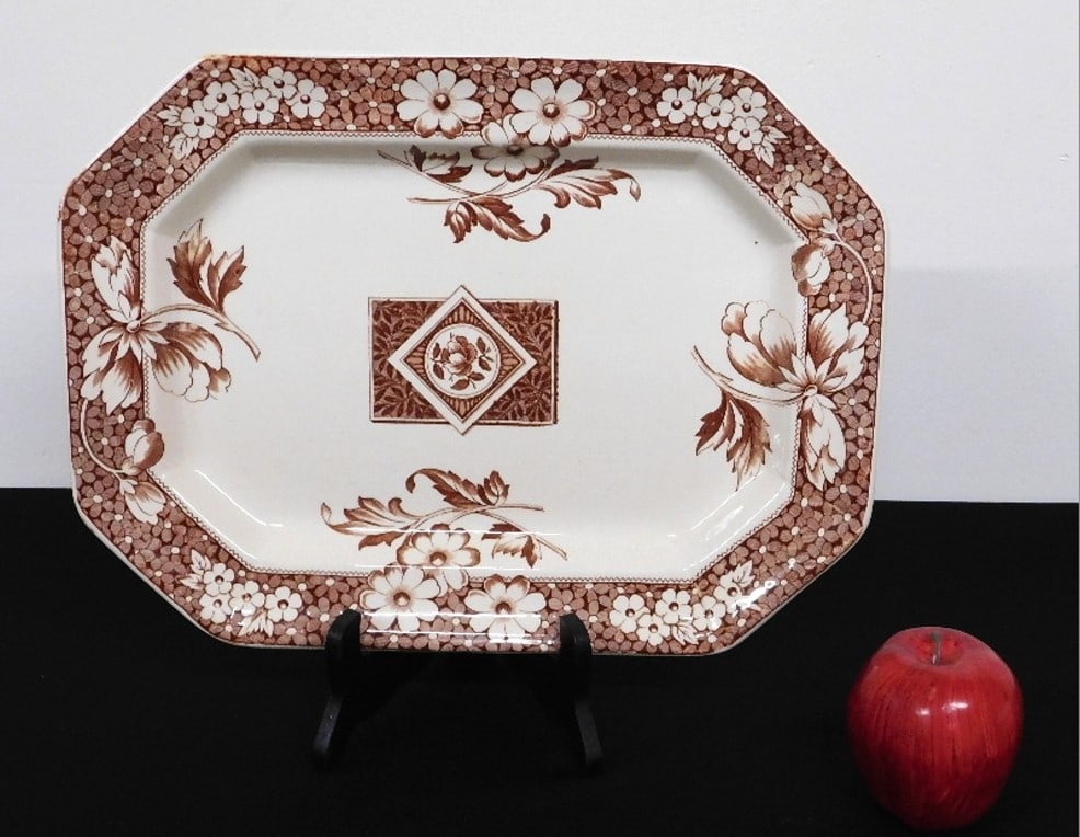 Henry Alcock 1884 Patent Aesthetic Platter Avon Pattern (1 of 5)