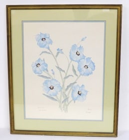 Patricia Moran (1944-2017) Numbered Floral Print