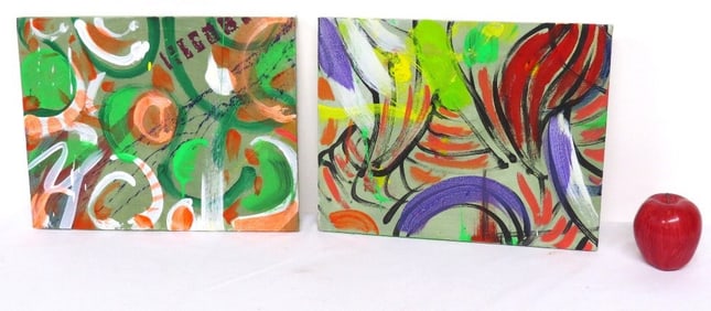 Two 11" x 14" Paintings Ellenville Artist Collective