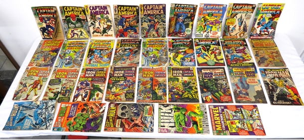 Silver Age Comics - Marvel Captain America, Iron Man, Hulk, Etc.