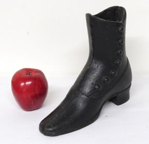 Victorian Cast Iron Lace Up Boot Doorstop