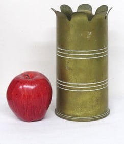 World War II Trench Art Artillery Shell Vase