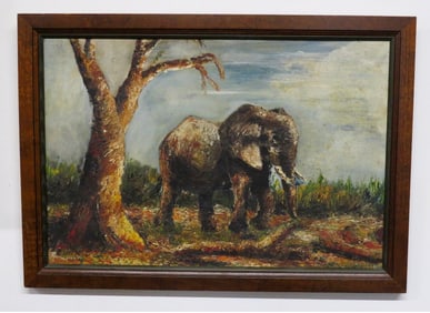 A Signed O/C of an African Elephant