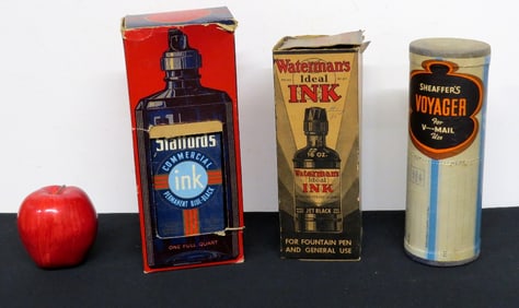 3 Art Deco Master Ink's w/Boxes