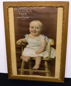 Orig 19th C. Mellin's Food "Our Baby" Paper Litho Advertisement