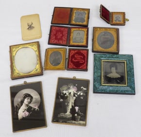 A lot of early 19th C. Photography - Daguerreotypes, Ambrotypes & More