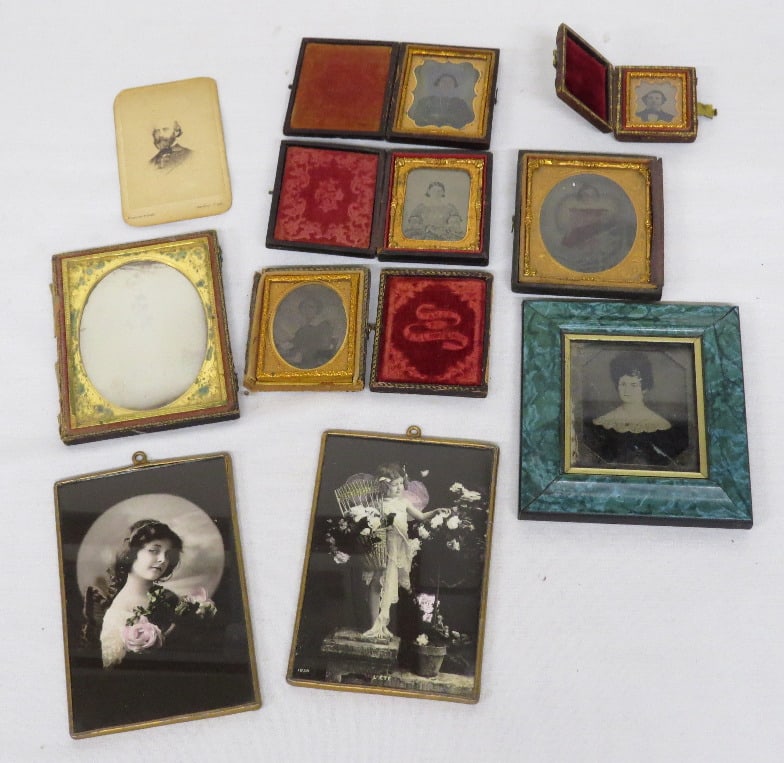 A lot of early 19th C. Photography - Daguerreotypes, Ambrotypes & More (1 of 14)