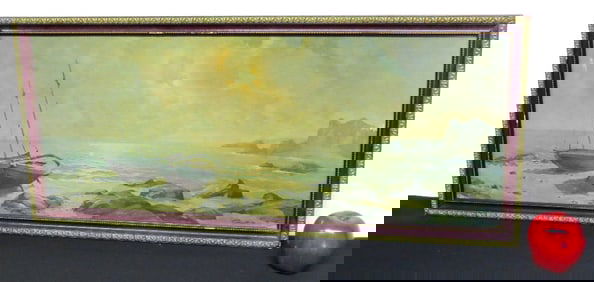 A Vintage Framed Litho "Ocean Views" signed ALBO