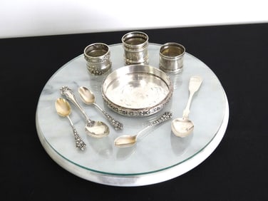 Mixed lot of Sterling & Coin Silver.