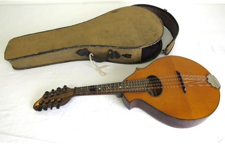 Early 20th C. Rex Mandolin w/Case