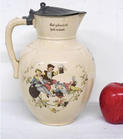 A Large Mettlach Stein - Gnomes Drinking 2332/1031