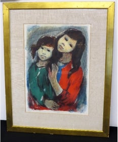 Arie Wachenhauzer (1917-1998) Mother and Child Litho